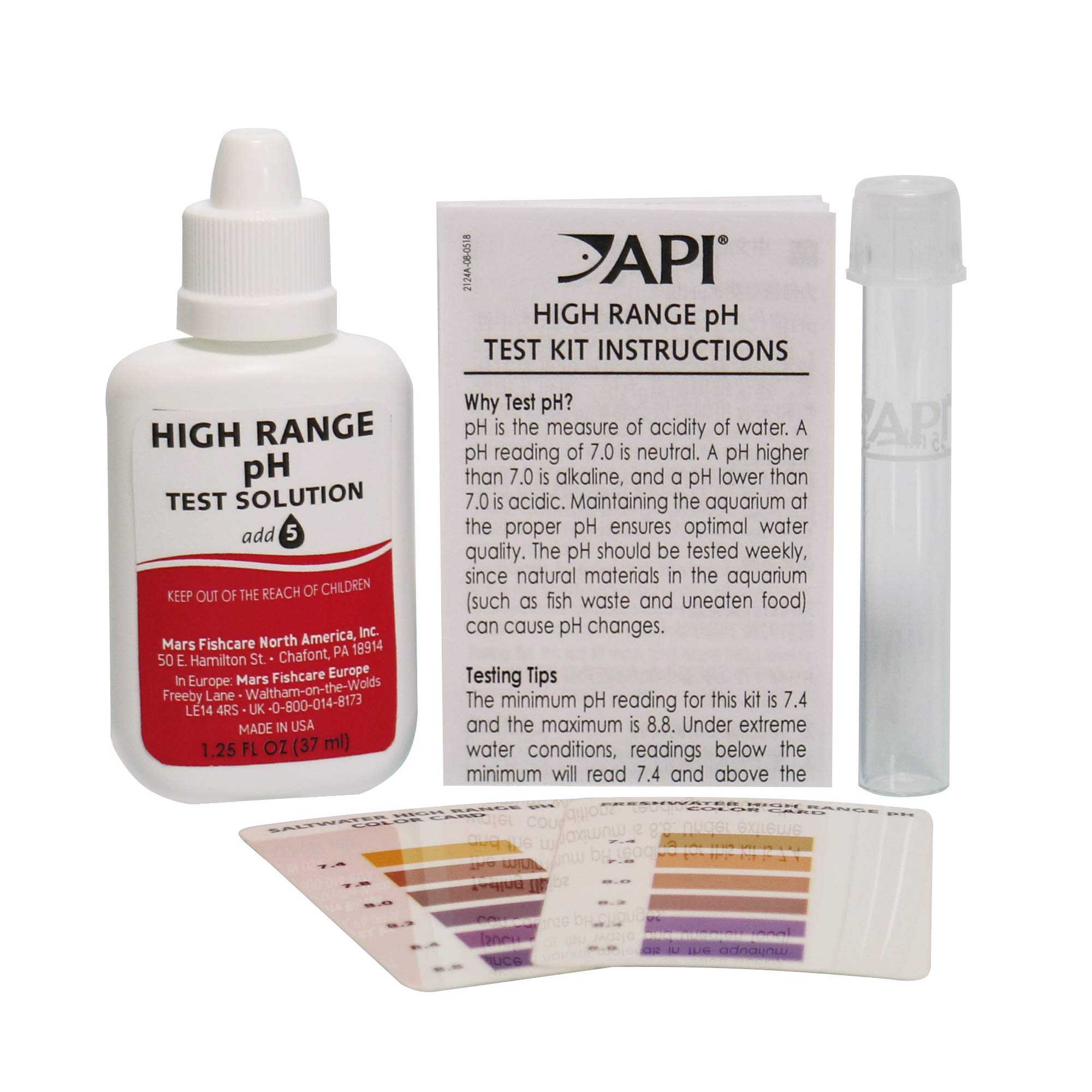 API - HIGH RANGE PH TEST KIT - Đo pH 7.4-8.8 nước ngọt & nước mặn
