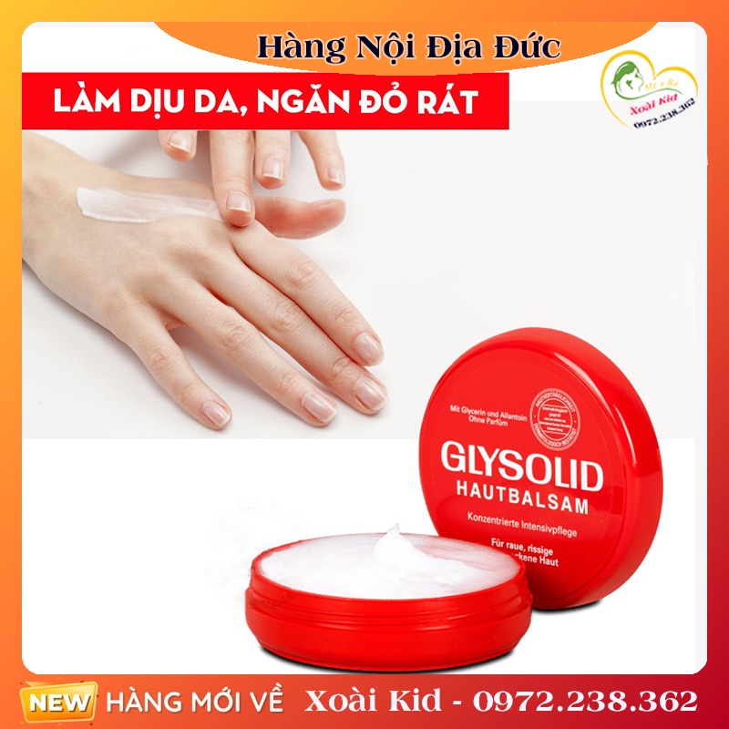 Kem dưỡng ẩm Glysolid Hautbalsam, 100 ml của Đức