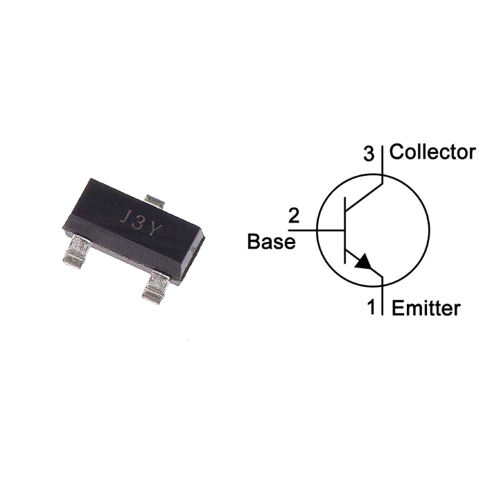 Transistor S8050 SOT-23 40V 1.5A NPN Chân Dán J3Y