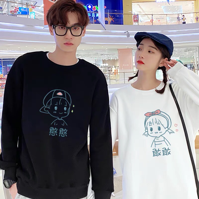 FREESHIP ÁO ĐÔI DÀI TAY CUTE ( 2 chiếc nam nữ )