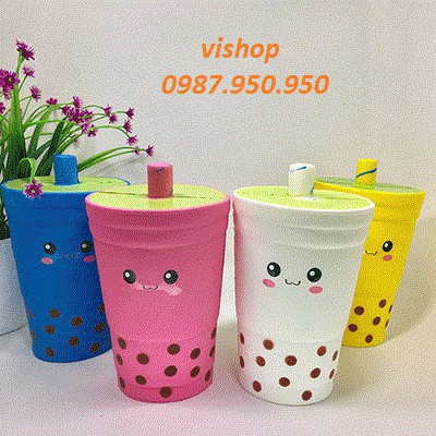 ( hàng sẵn ) SquiShy CỐC TRÀ SỮA to
