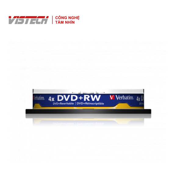 Bảng giá Đĩa Verbatim DVD+RW 4.7GB 4X 10pk Spindle Phong Vũ