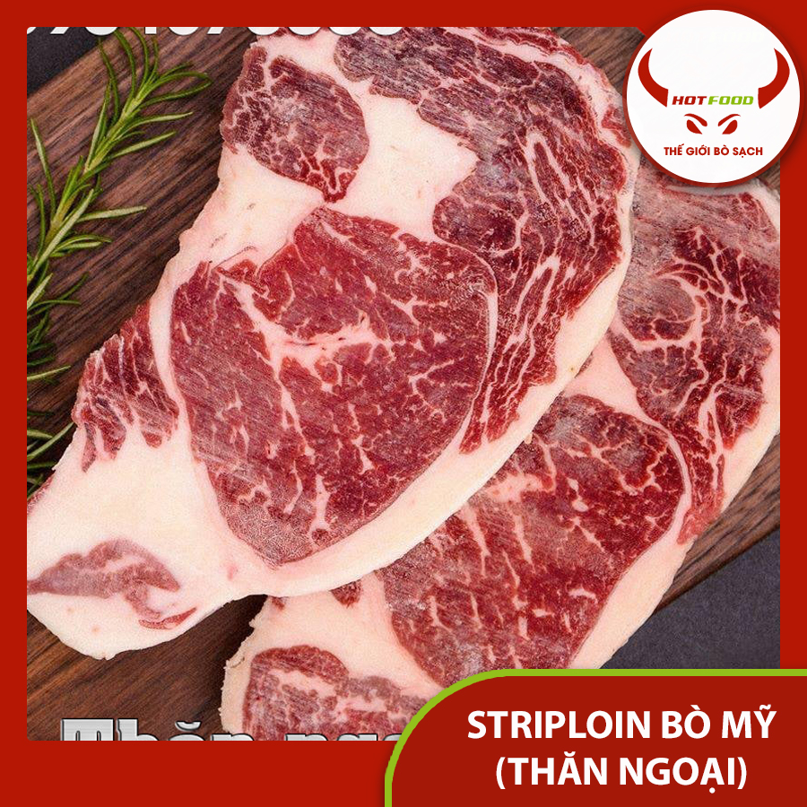 Striploin Bò Mỹ - Thăn Ngoại - 0.5Kg - Giao Nhanh HCM & HN