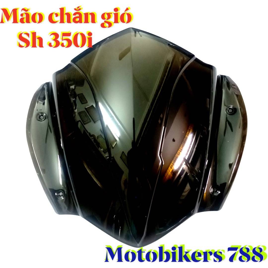Mão chắn gió sh 350i nhựa đen trong suốt