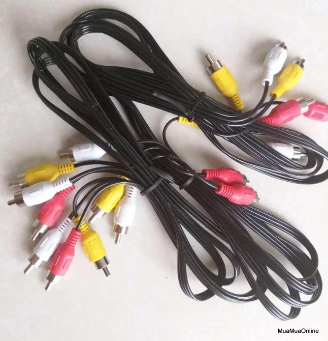 Cáp 6 Đầu Bông Sen Dây 1m5 Đen