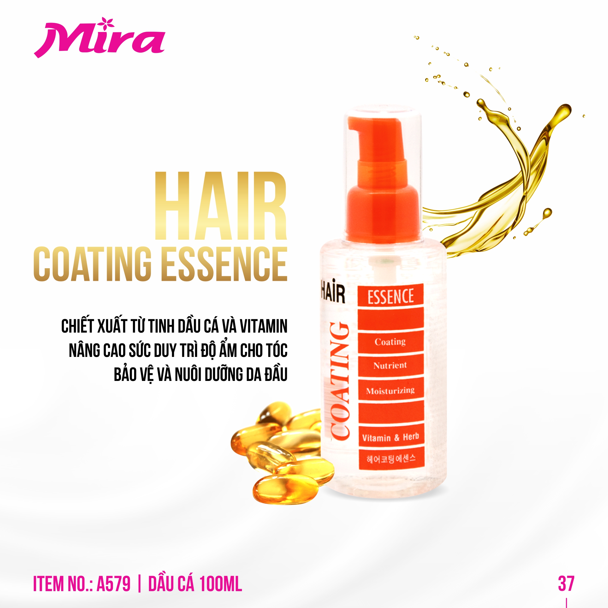 Tinh dầu dưỡng tóc mira hair coating essence hàn quốc a579