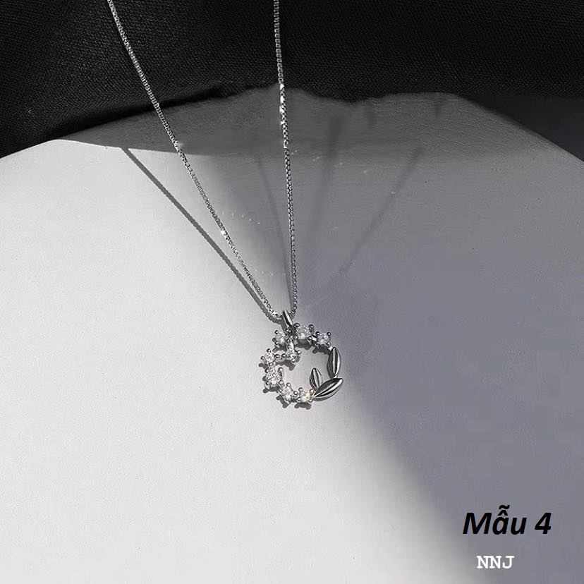 Dây chuyền bạc mặt trái tim MS100
