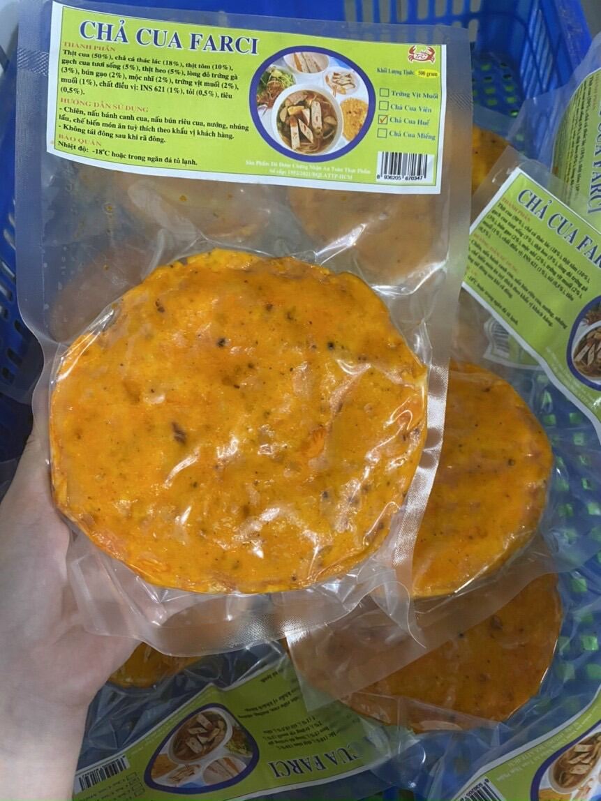 Chả cua huế bánh 500gr (giao tphcm)