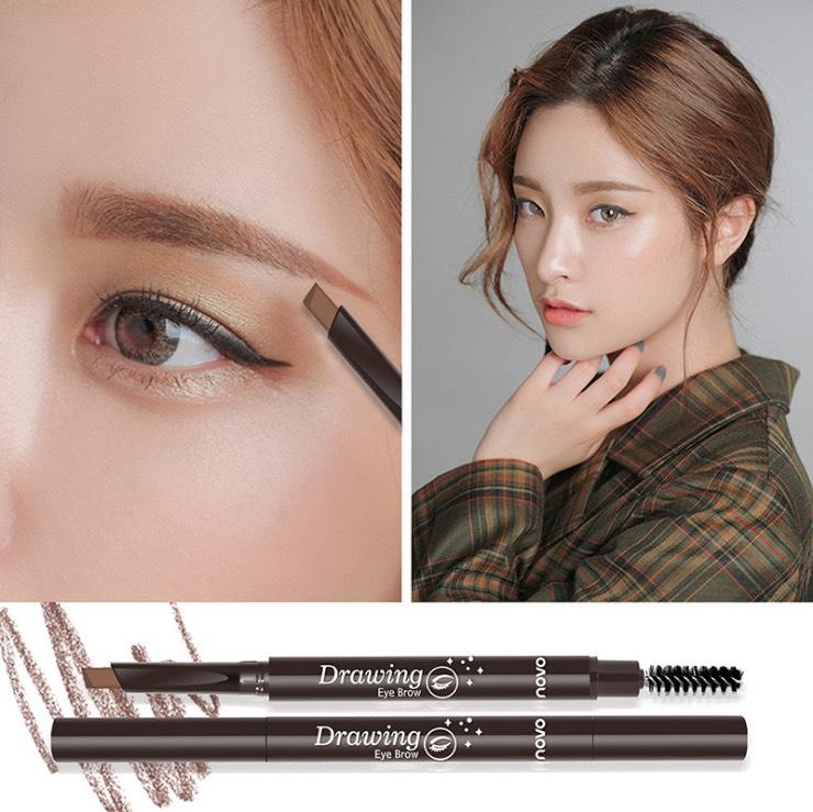 Chì kẻ mày 2 đầu Novo Drawing Eyebrow