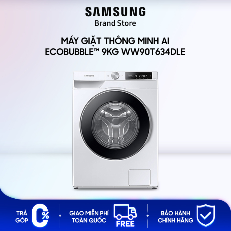 Máy giặt thông minh Samsung AI EcoBubble™ 9kg (WW90T634DLE) chính hãng