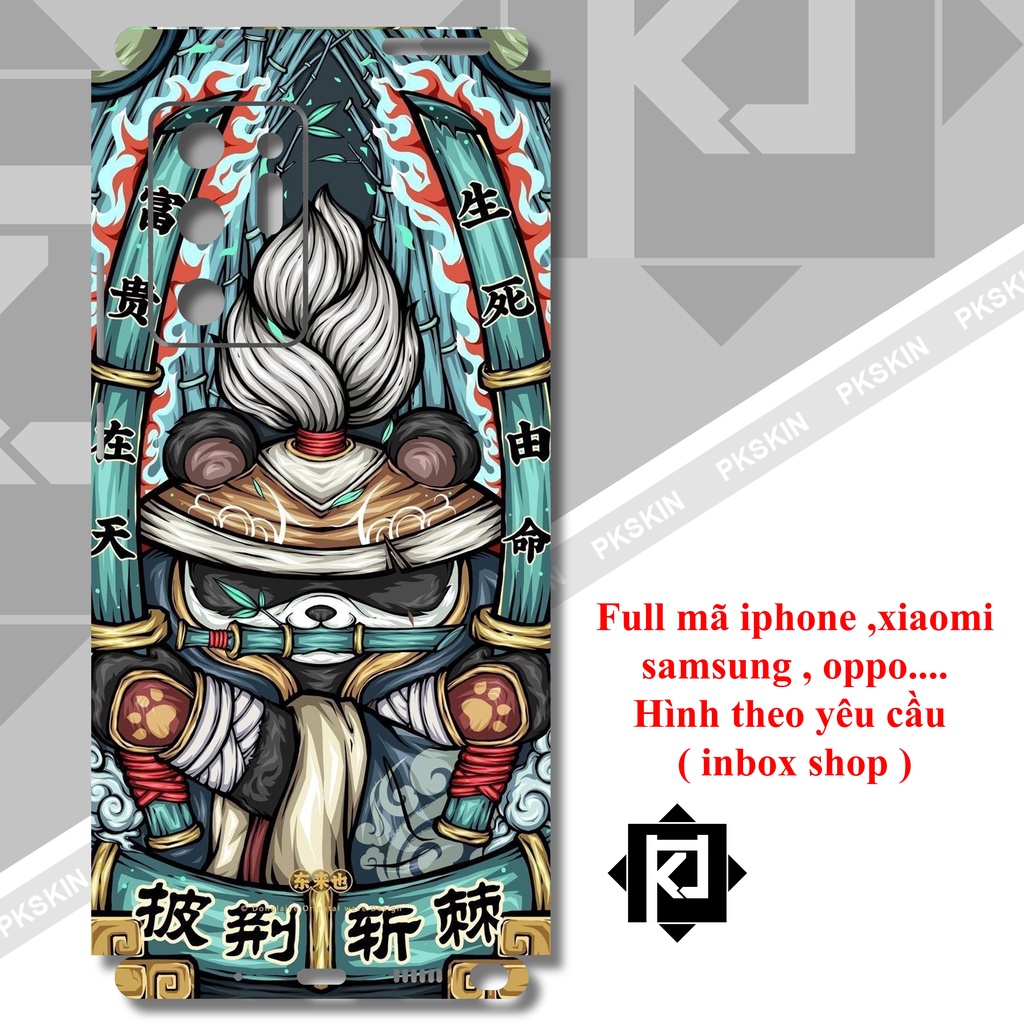 Miếng dán skin full viền samsung note 20 ultra , s22 ultra , note 10 , note 10 plus , s21 , s22 plus , s21 ultra in hình