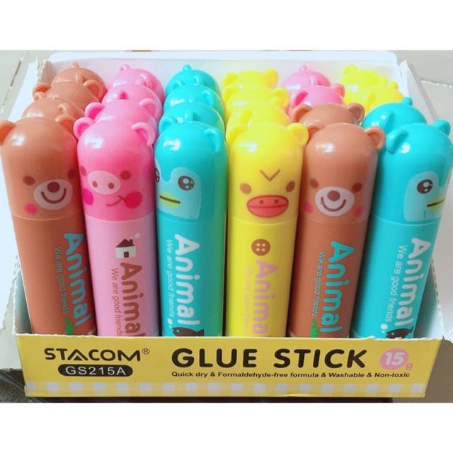 Hồ dán khô 15grm hình thú stacom - gs215a