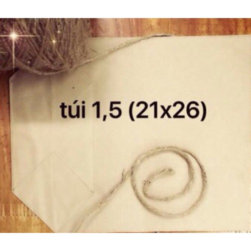 100 Túi Giấy Xi Măng 15lit - size 21 x26