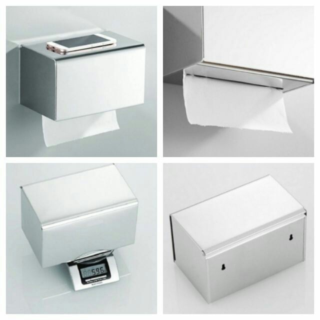 Hộp đựng giấy vệ sinh Inox 304 cao cấp