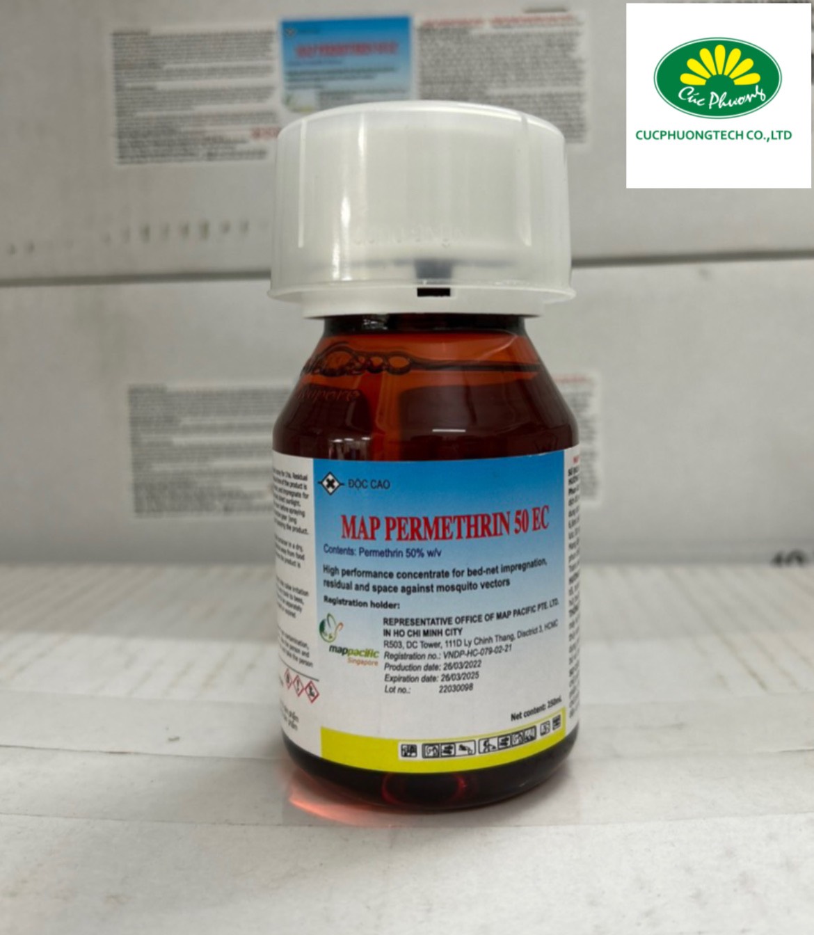 Thuốc diệt muỗi nhập khẩu nguyên chai MAP PERMETHRIN 50EC