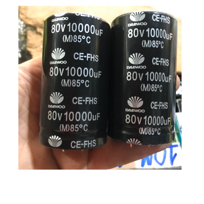1 đôi tụ hoá 10000uf 80v daewoo
