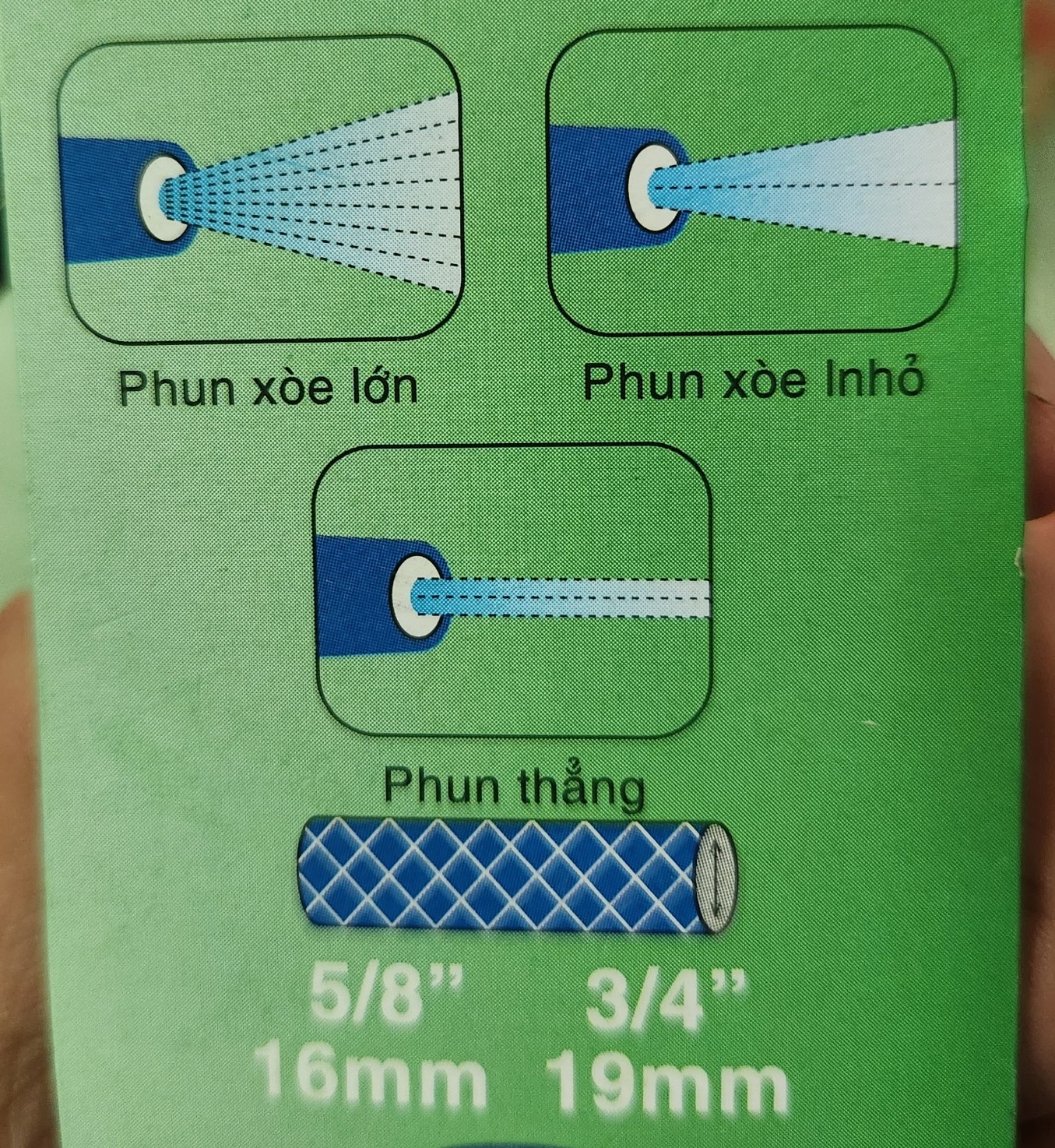Vòi xịt tưới cây Vòi phun 3 chế độ - DNX IPURE