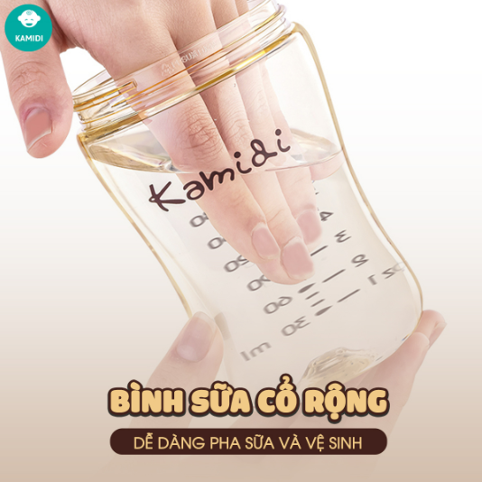 Bình sữa Kamidi PPSU chuyên tập ti cho bé