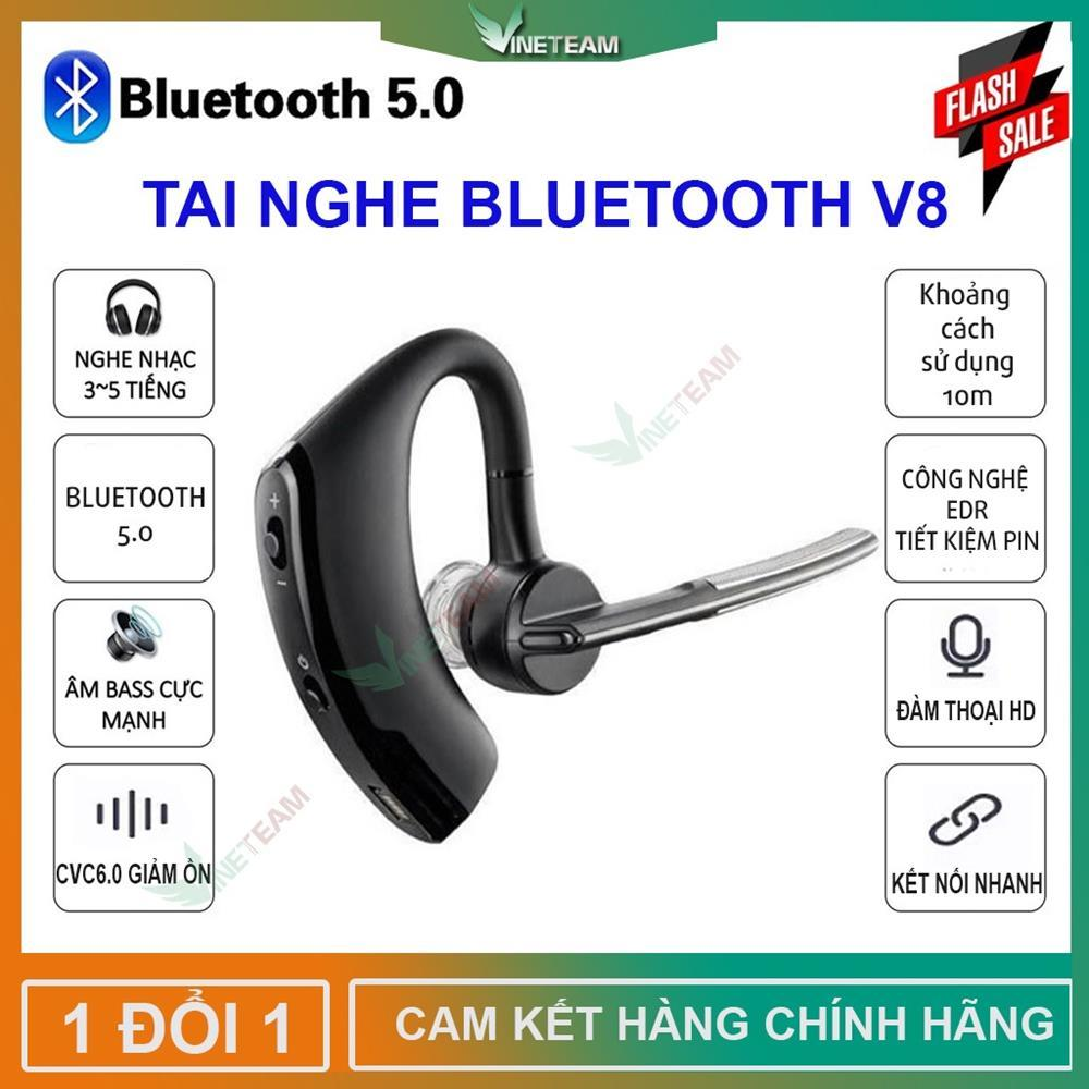 Tai Nghe Bluetooth Không dây V9 / V8   ✔ Điều khiển bằng giọng nói ✔ Chip Bluetooth CSR của Mỹ ✔Tặng kèm cáp sạc ✔ Nút nhét tai nghe