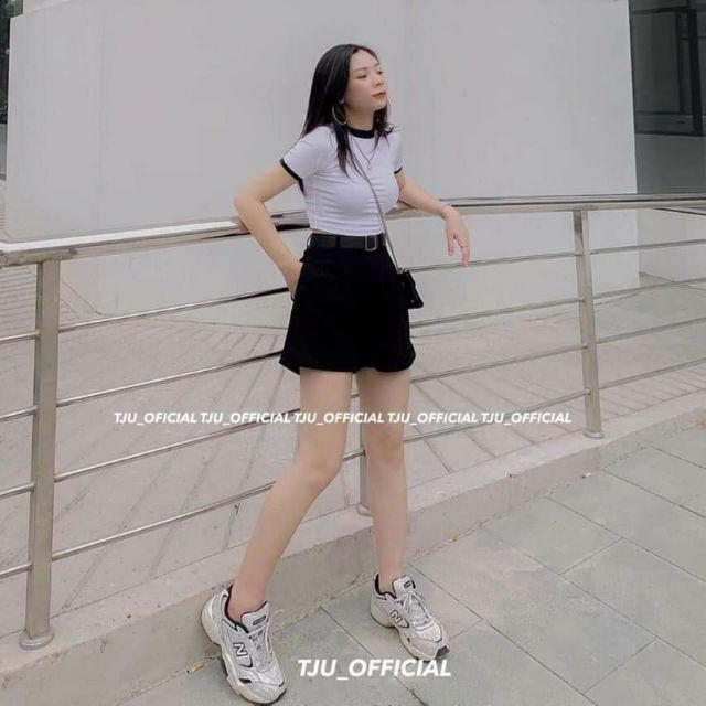 [Mã FASHIONGREEN194 giảm 10% tối đa 30K đơn 99K] Quần sooc nữ gập gấu K002