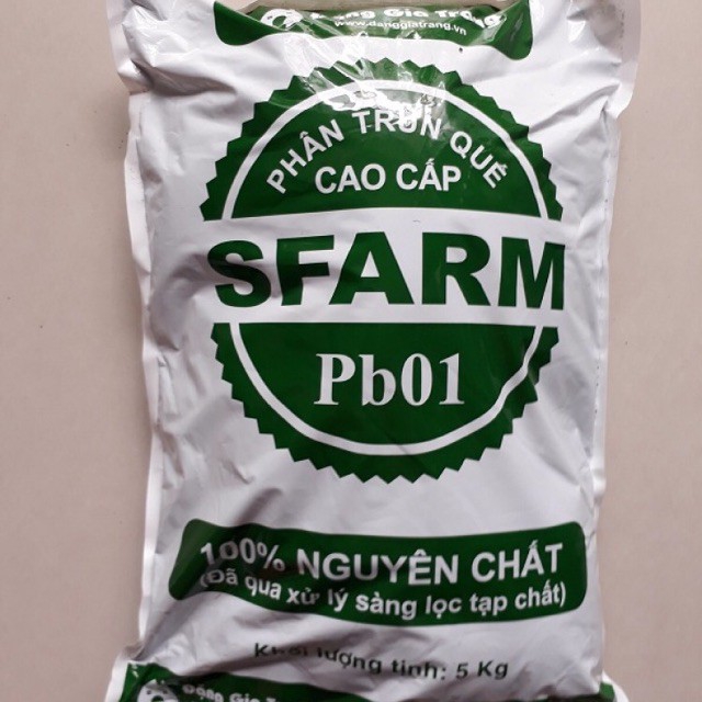 Phân trùn quế nguyên chất Sfarm PB01 5kg