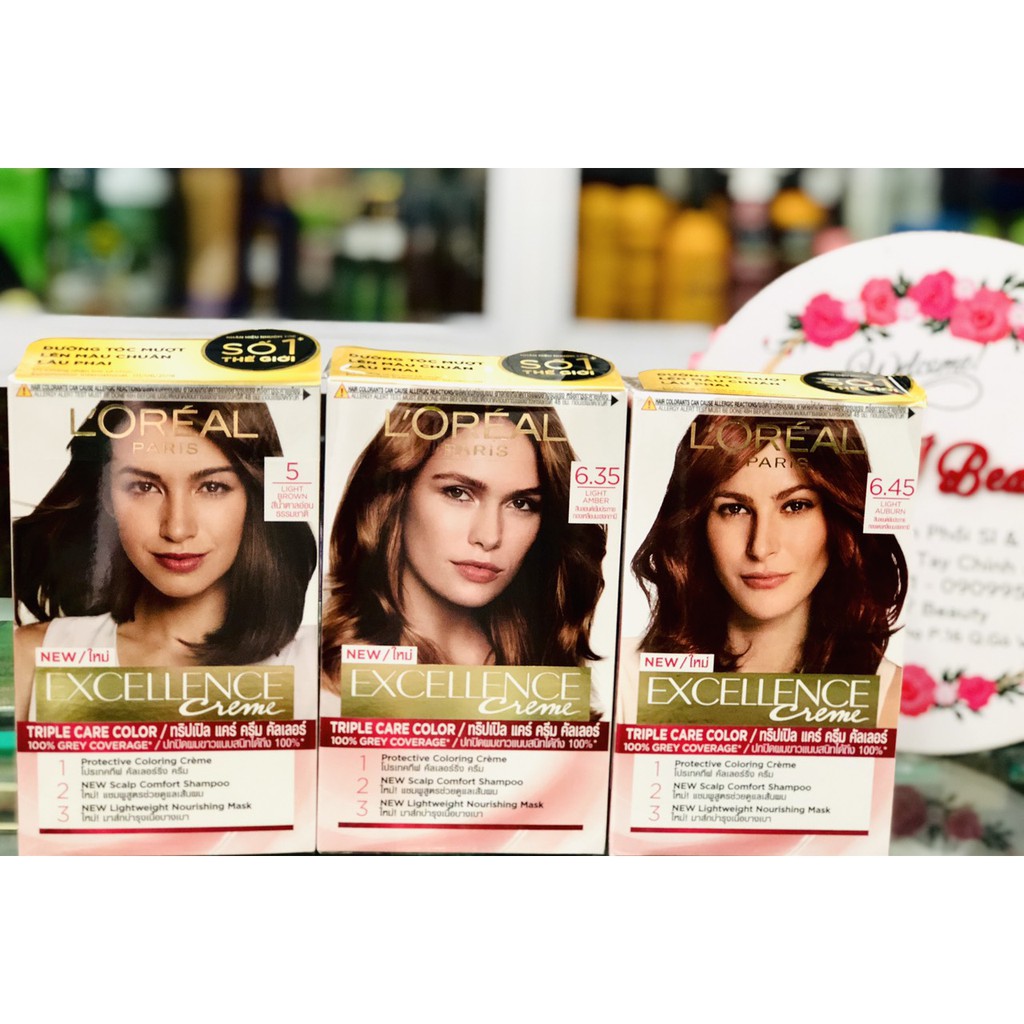 Nhuộm Dưỡng Tóc Phủ Bạc L'Oreal Paris Excellence Creme