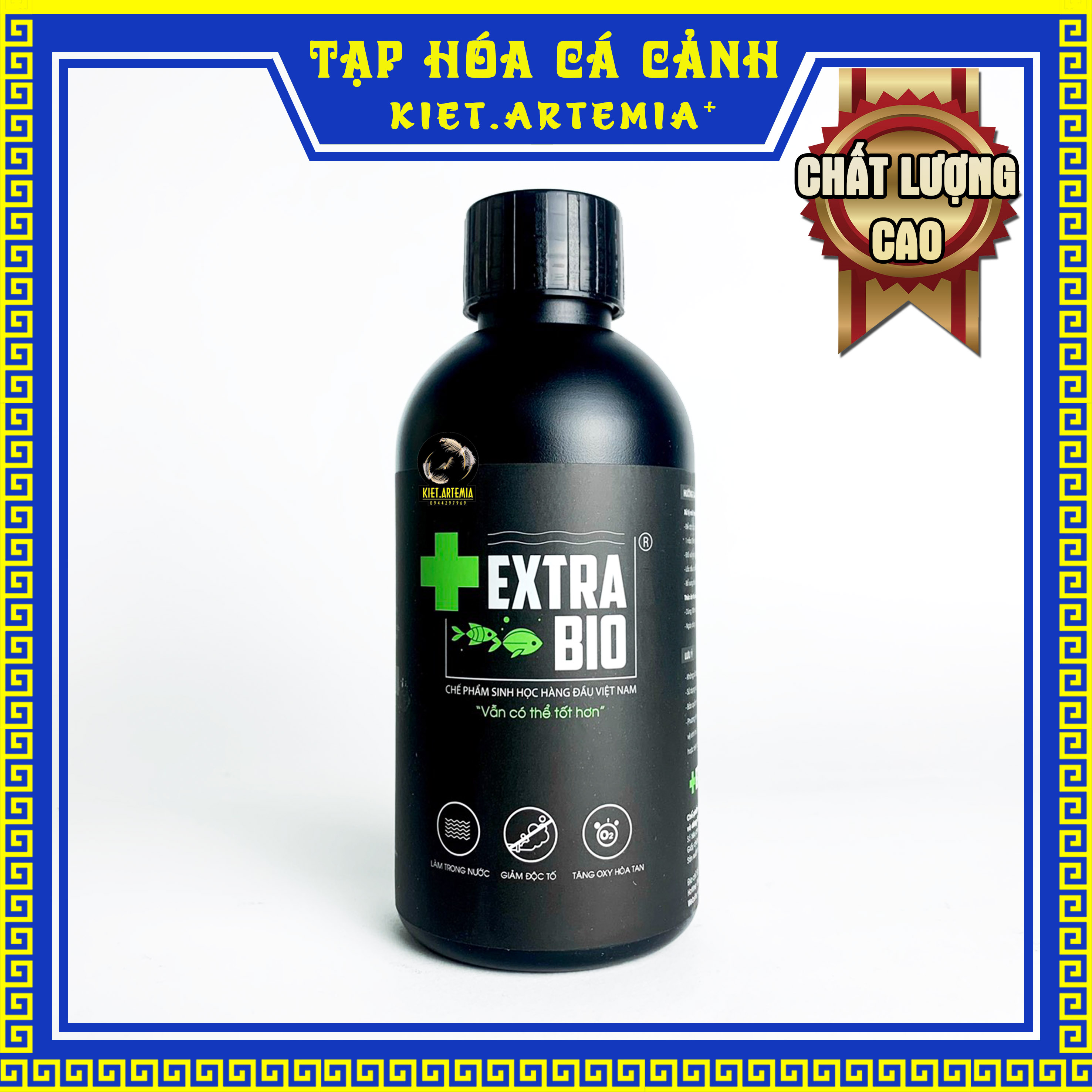 Vi sinh làm trong nước bể cá Extrabio, men vi sinh hồ cá Vs Bio