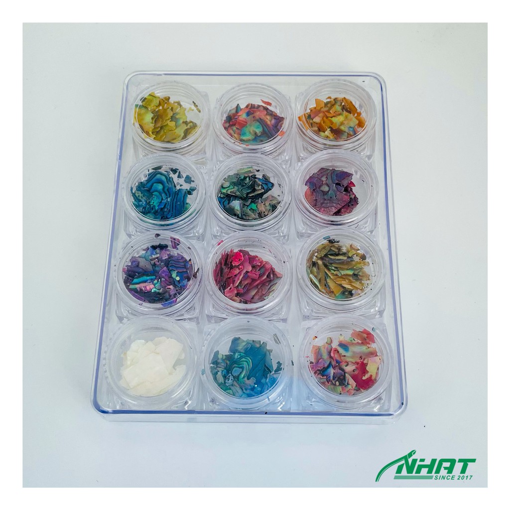 [HCM]Set 12 Xà Cừ nail Hàn Quốc