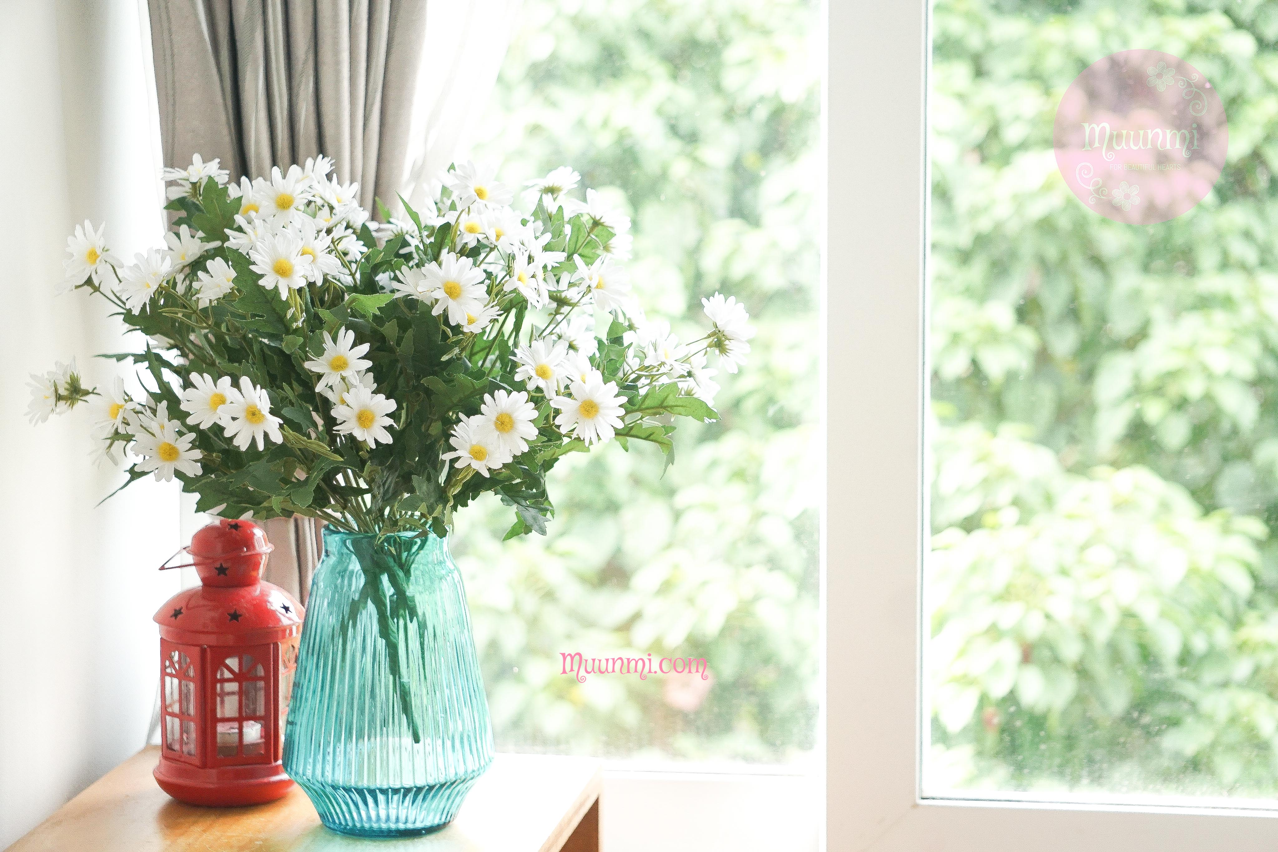 Hoa lụa 🌸  | Chùm hoa CÚC HOẠ MI trắng tinh khôi rất đẹp