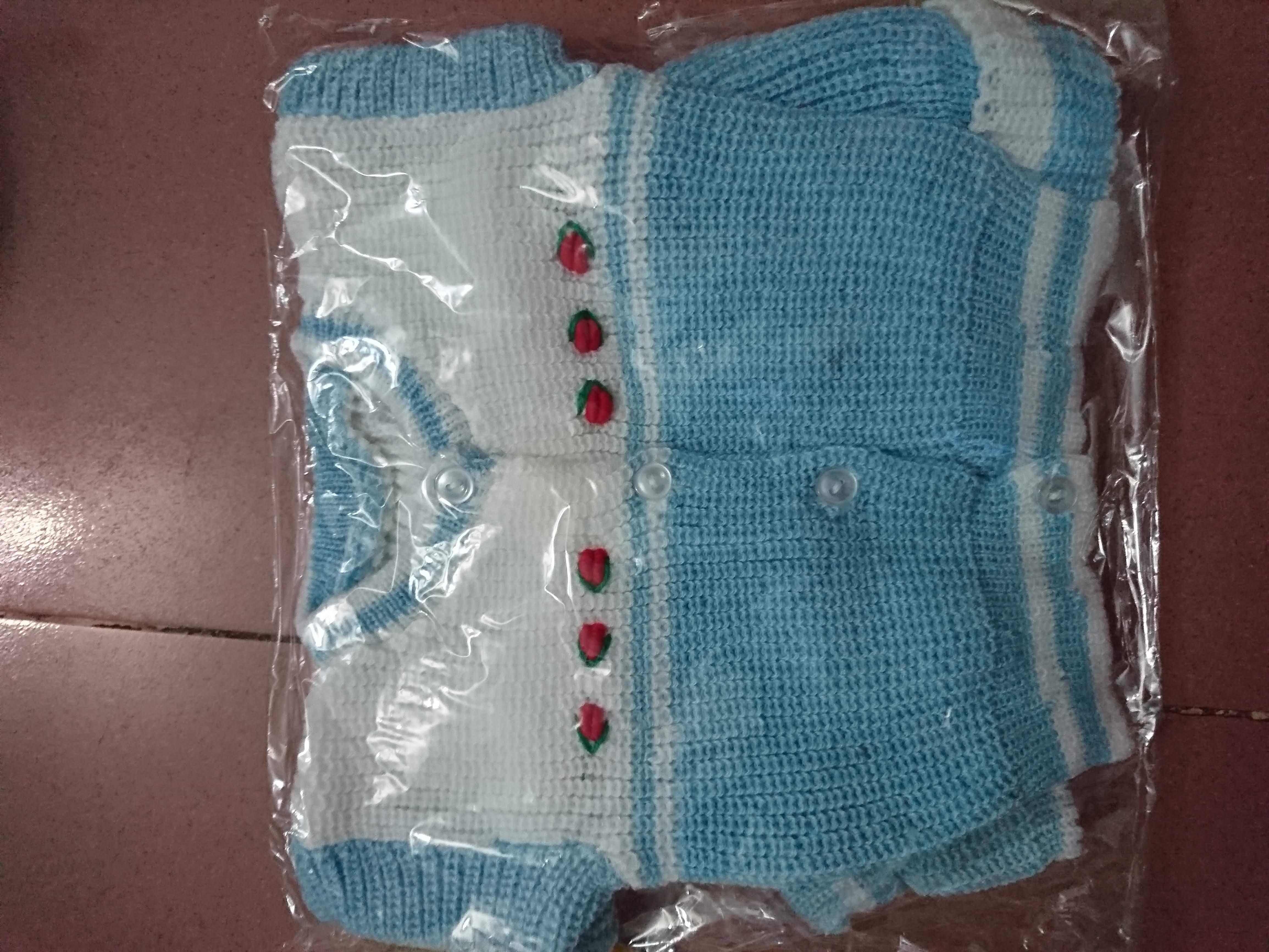 Áo len cho bé - Set đồ len cho bé gồm Áo, nón, tất