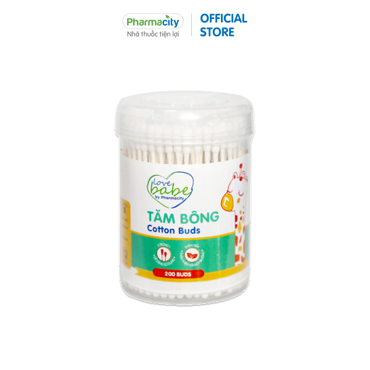 Tăm bông thân giấy cho bé Pharmacity