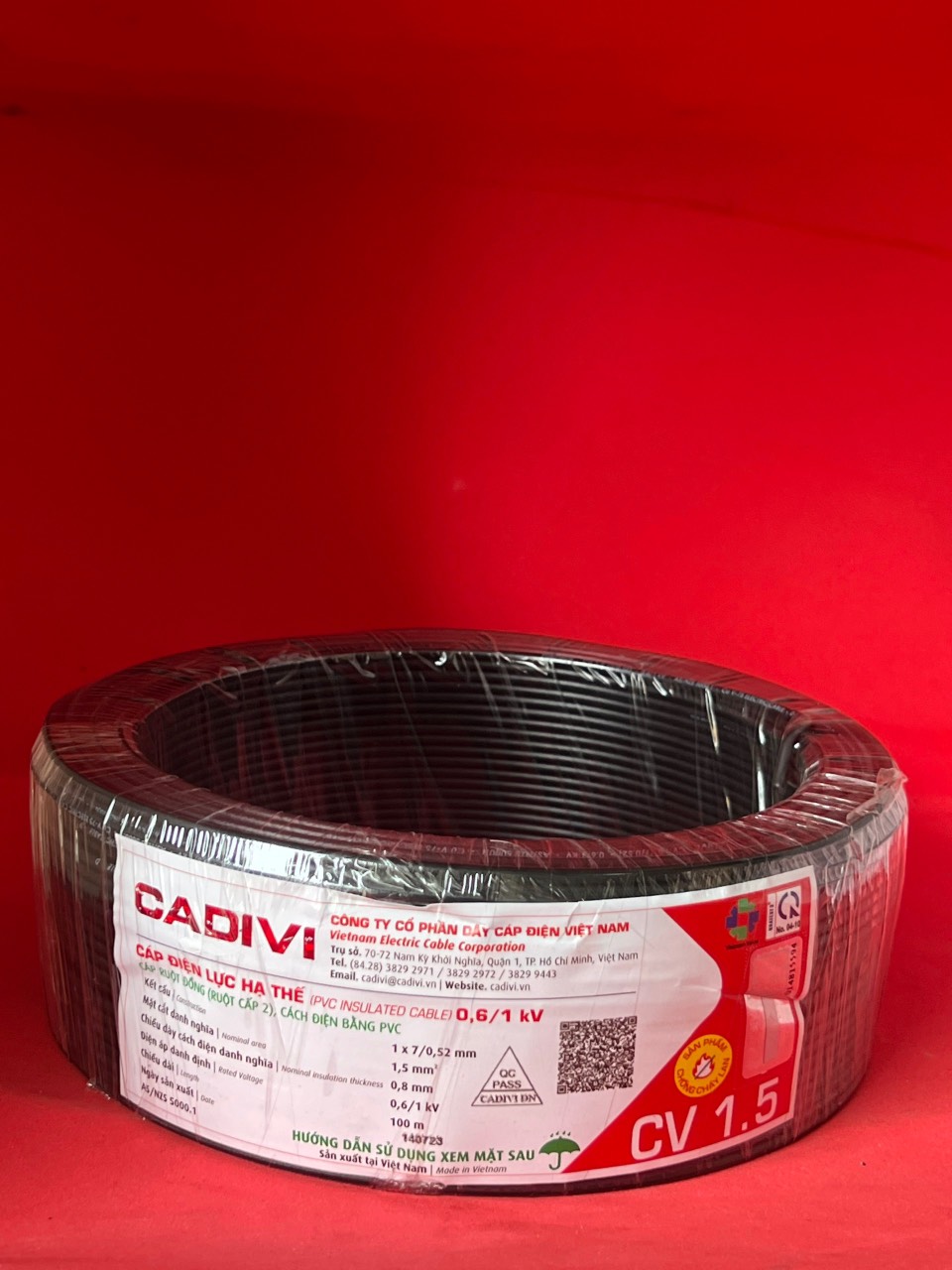 Dây điện Cadivi đơn 1.5