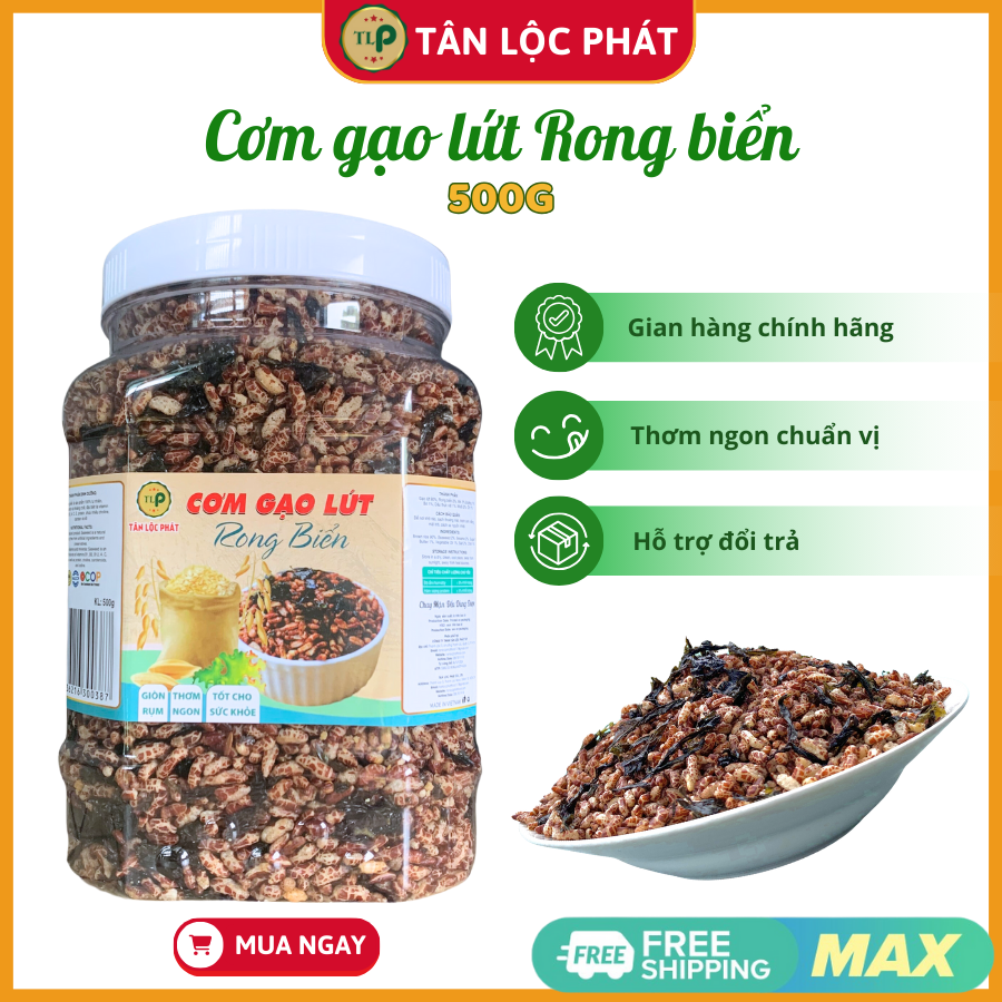 CƠM GẠO LỨT RONG BIỂN TÂN LỘC PHÁT HŨ 500G