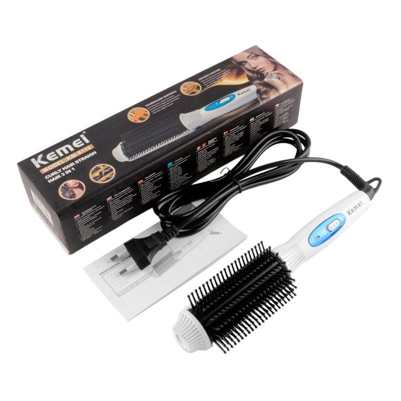[HCM]Lược Điện Uốn Duỗi Tóc Điều Chỉnh 2 Mức Nhiệt Kemei KM 1788 - Rainstore