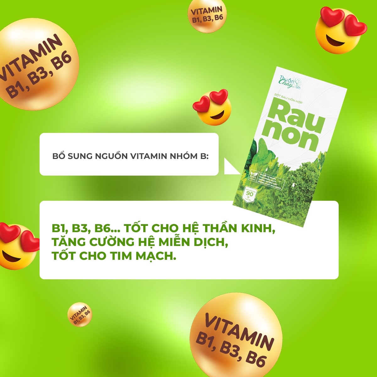 HỘP BỘT RAU NON 5 gói/hộp 90g