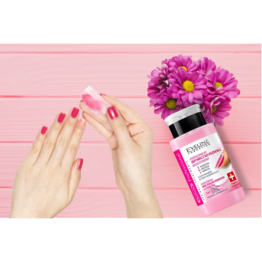 Nước tẩy sơn móng tay & dưỡng móng Eveline Nail Therapy 75ml