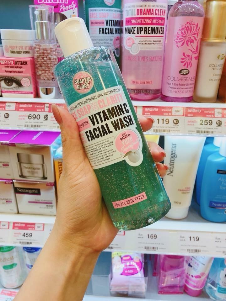 SỮA RỬA MẶT DETOX DA SOAP & GLORY FACE SOAP AND CLARITY 3IN1 350ML  - 5931