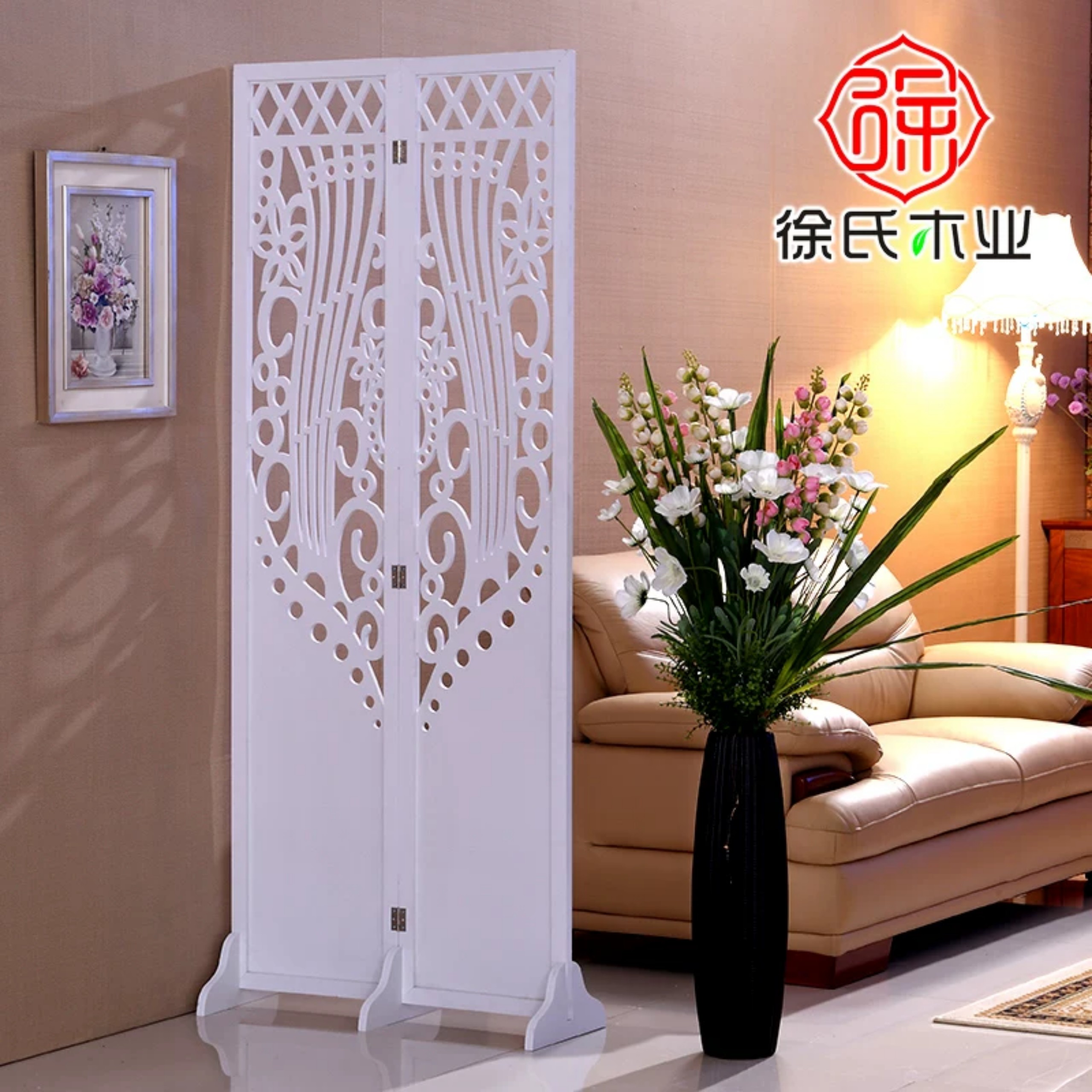 Vách bình phong - Kích Thước 120 cm x 50 cm - Chất liệu nhựa chịu nước - Tặng kèm 2 chân - Vệ sinh bằng nước được - hàng như mô tả - có thiết kế theo yêu cầu