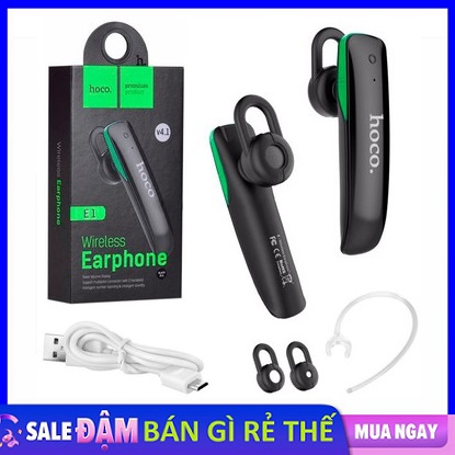 [HCM]Tai Nghe Bluetooth Hoco E1 V4.1 (Đen) - Âm Thanh Hay Chuẩn