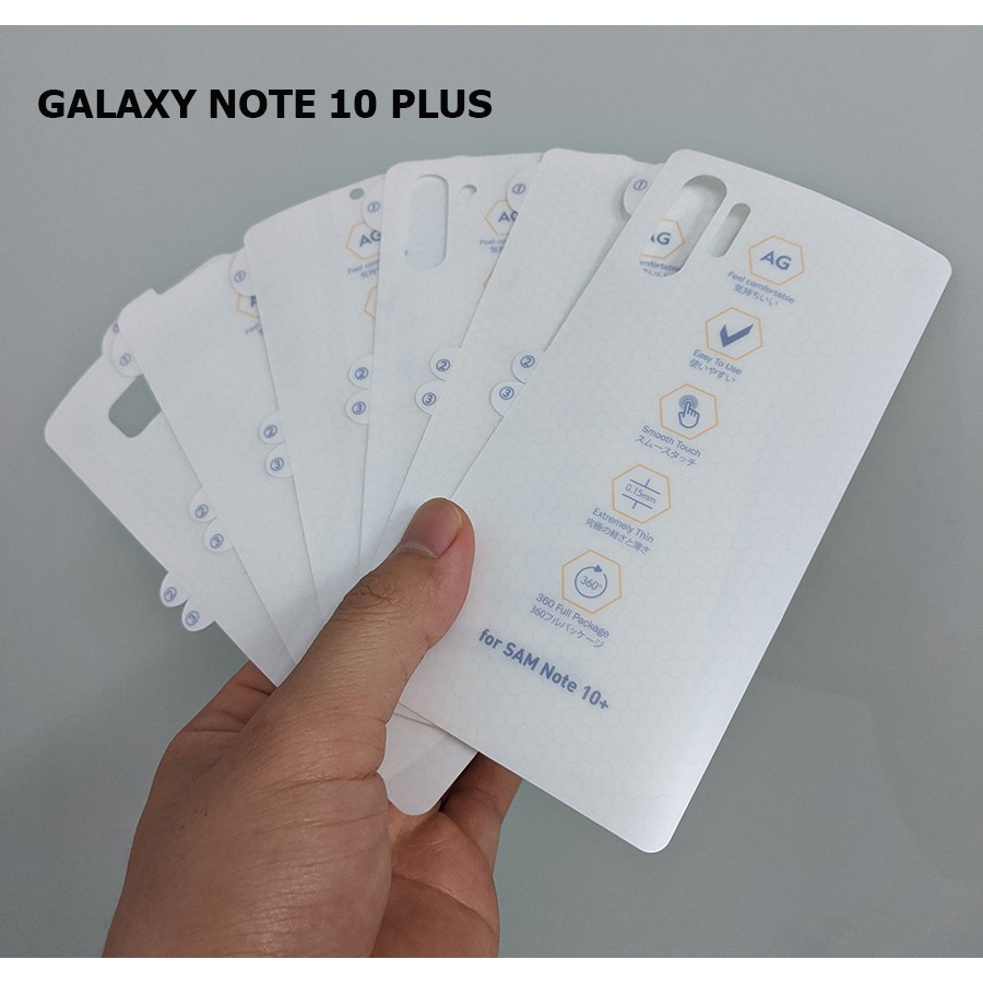 Miếng dán PPF AG Note 10 Plus chống xước màn hình 2 mặt(NHÁM)