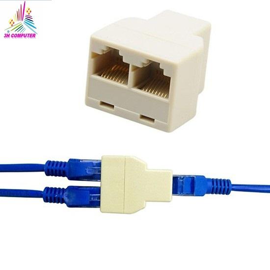 (HCM) Đầu Nối Mạng Rj45 Từ 1 Ra 2 Cao Cấp
