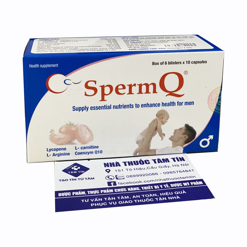 SpermQ hộp 60 viên [chính hãng, date mới nhất]