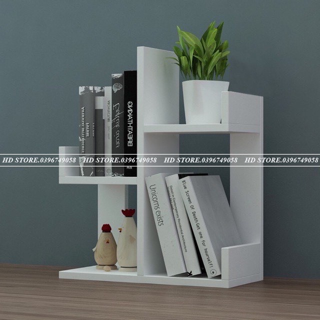 🚛 🆓 kệ sách gỗ - kệ để bàn hình xương rồng - lắp ghép - mini