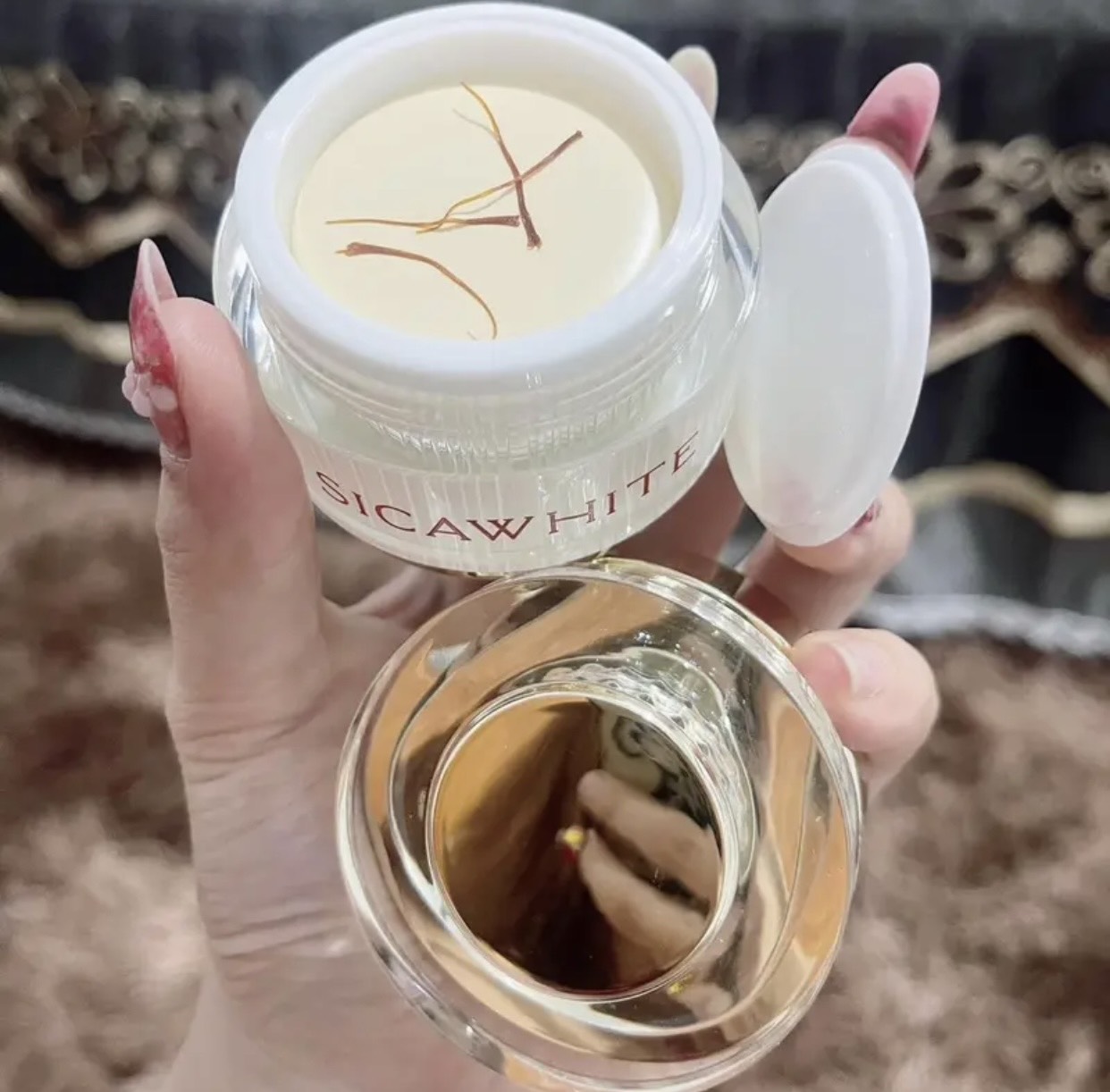 [Hàng Chính Hãng] Face silk, kem face Lụa sica white dưỡng da cao cấp (tặng kèm quà)