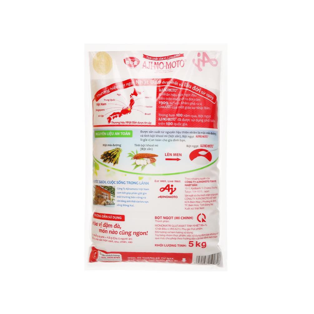 Bột ngọt Ajinomoto 5kg hạt nhỏ (hàng bao chất lượng)