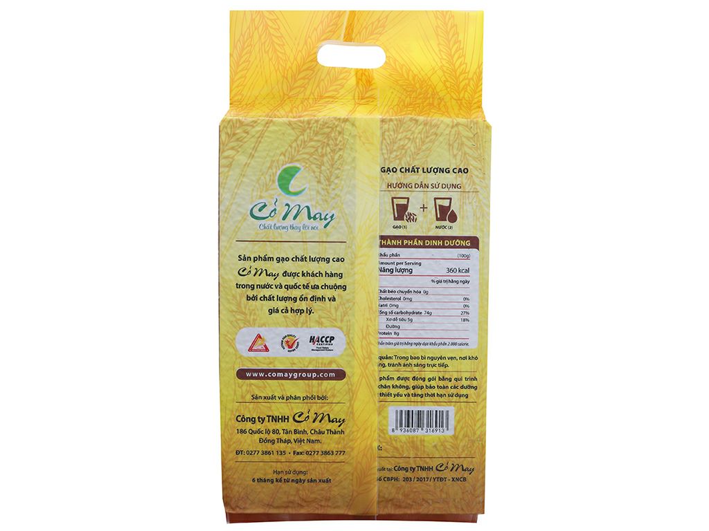 Gạo lứt đỏ dinh dưỡng Cỏ May(2.5kg)