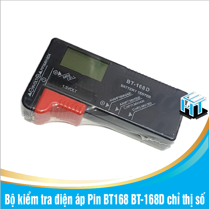 Bộ kiểm tra điện áp pin bt168 bt-168 pro chỉ thị số