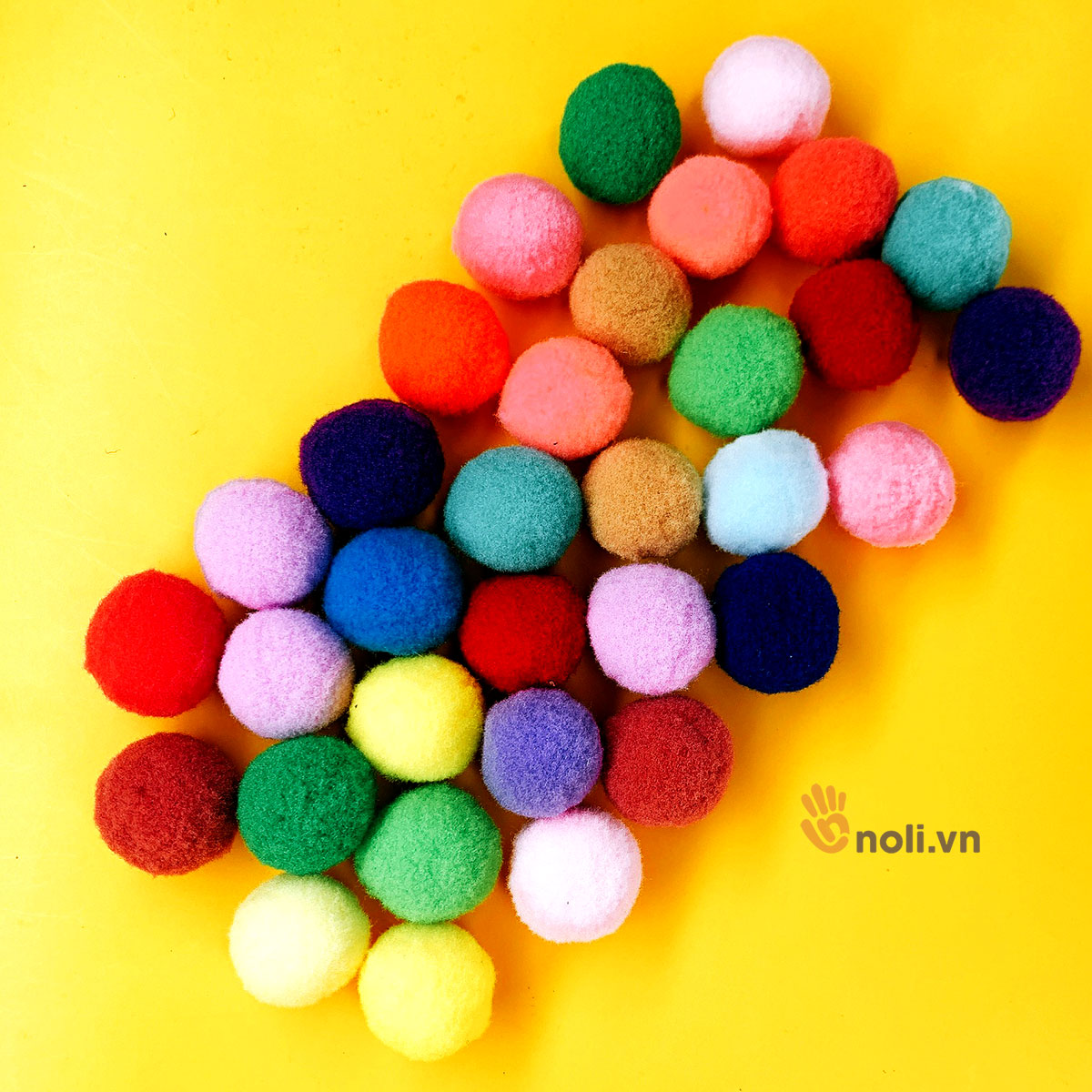 Pom Pom trang trí thú bông, túi xách, đồ handmade