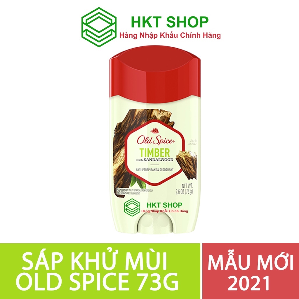 kho sẵn sàng☃❇✙  Sáp khử mùi Old Spice Timber 73g (Sáp trắng - Khử mùi và ngăn tiết mồ hôi) - HKT Shop
