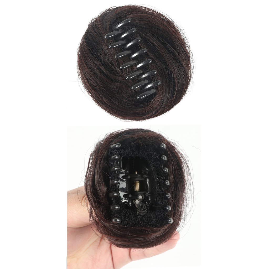 TÓC GIẢ BÚI MINI DẠNG KẸP(1 CẶP)